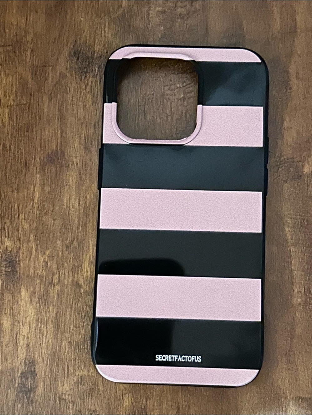 Pink and Black iPhone Pro Case